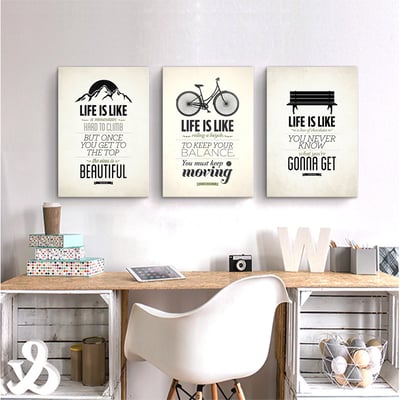 復古車子風格 英文字母 黑百簡約 五款3