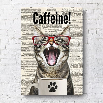 報紙動物風格 長頸鹿 猴子 驢子 貓咪 狗 虎斑貓 六款4