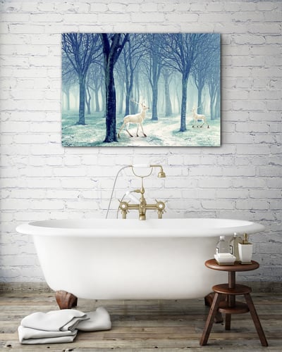 冷色系 麋鹿森林 橫式2