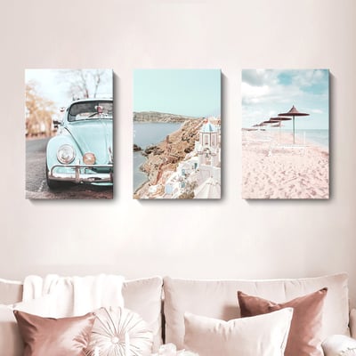 清新藝術海洋沙灘 愛琴海建築 7款5