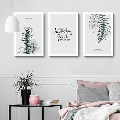 北歐簡約單色系 葉片 三款5