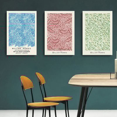 莫里斯復古文藝花卉 4款1