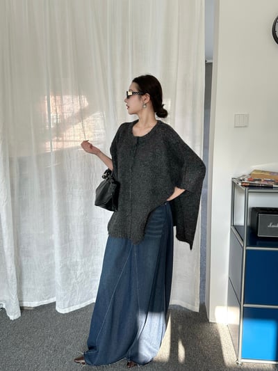 復古氛圍羊毛斗篷式圓領13