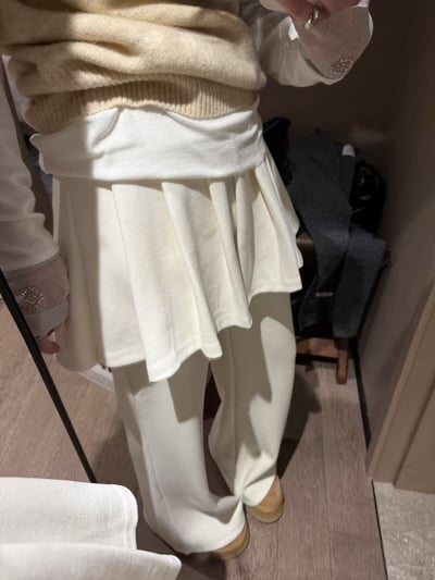 梨形磨毛喇叭百衛休閒褶10