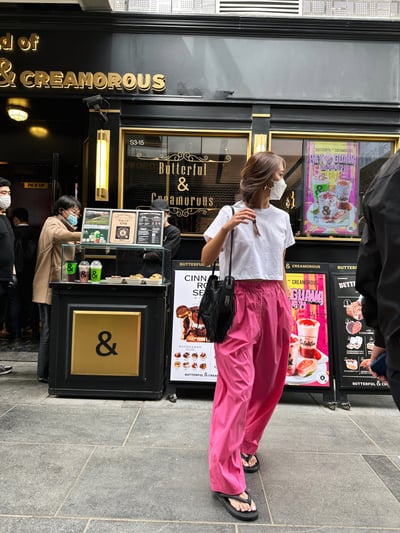 夏季超薄廓形闊腿寬鬆高顯瘦休閒褲8