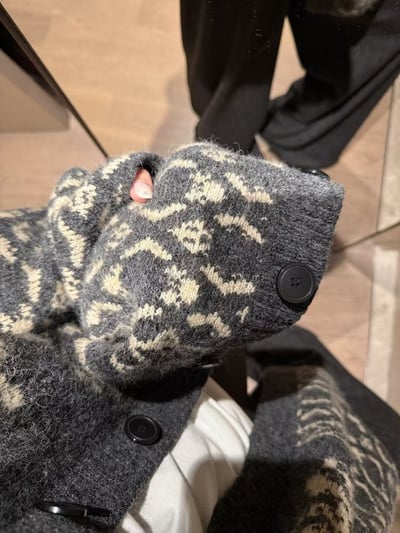 駱駝毛翻領費爾島開衫毛衣12