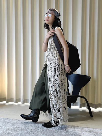 鏤空鉤花針織鬆弛度假感6