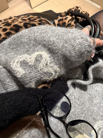 花朵刺繡針織外套厚款9