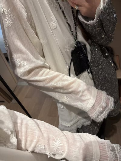 立體刺繡蕾絲長袖t恤12