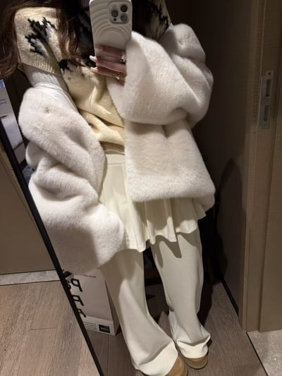 梨形磨毛喇叭百衛休閒褶3