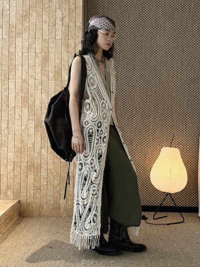 鏤空鉤花針織鬆弛度假感1