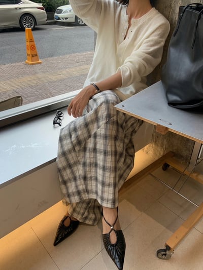 泡泡肌理寬鬆風格紋闊腿褲燈籠褲6