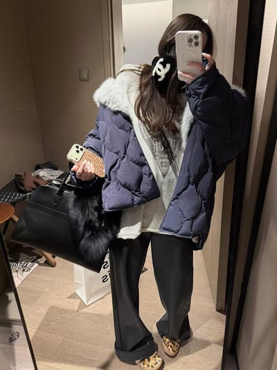 印花長袖 抓絨愛心t恤3