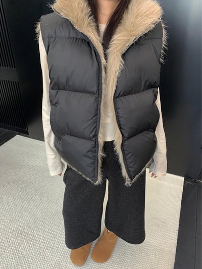 短款雙面兩穿馬甲外套4