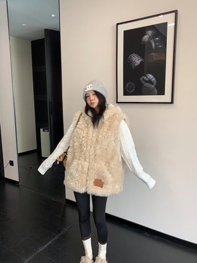 軟糯毛毛絨感背心外套2