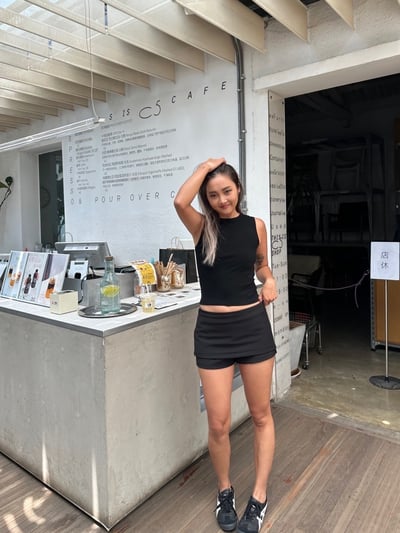 西裝低腰顯瘦顯腿長包臀裙褲可A字8