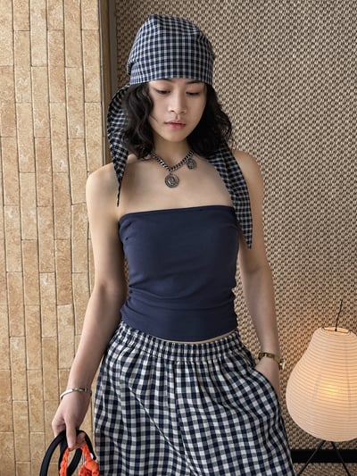 修身顯瘦抹胸背心上衣5