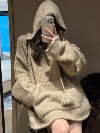 連帽毛球針織毛衣3