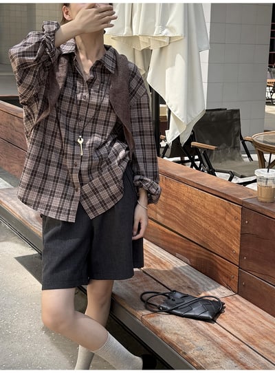 五分西裝褲配腰帶短褲1