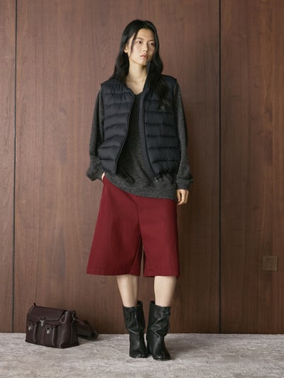 慵懶風Ｖ領針織上衣5