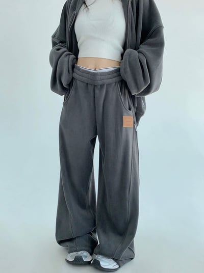 高級感雙面絨連帽套裝6