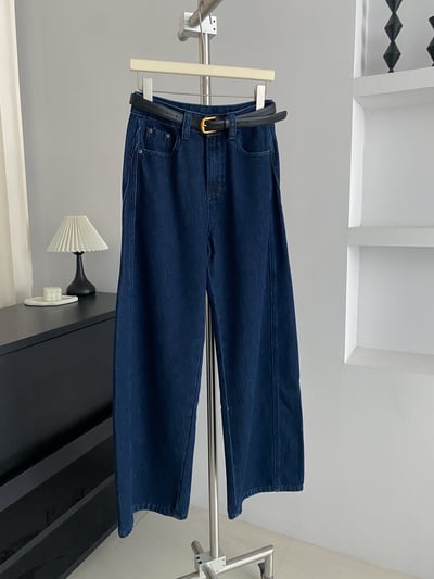 原色輪廓彎刀牛仔褲抓絨5