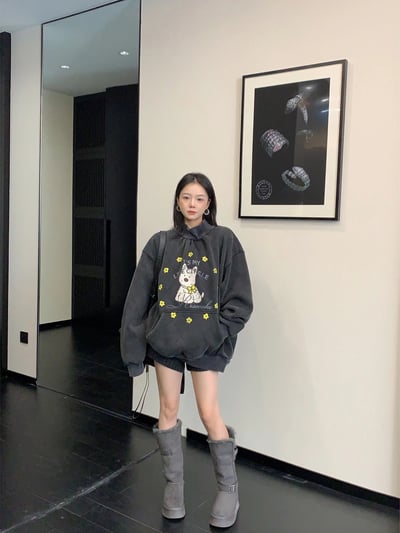 做舊卡通套頭衛衣2