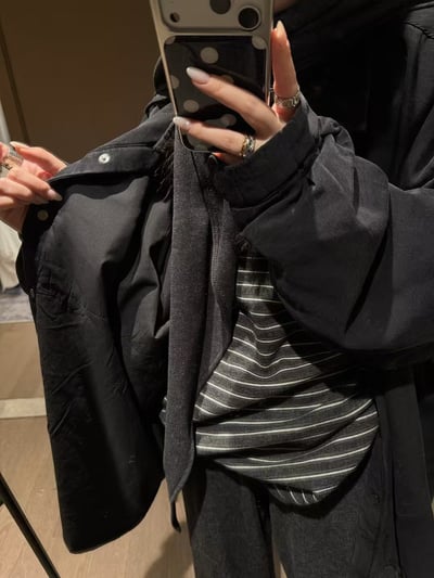 夾棉格子萊賽爾衫棉襯衣外套10