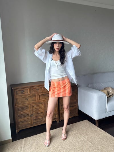 V領亞麻法式襯衫5