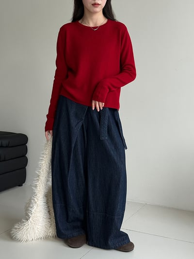 高級感羊毛針織內搭1