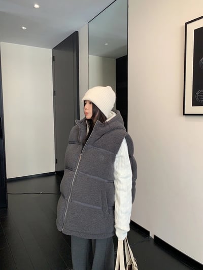 加厚連帽背心馬甲外套1