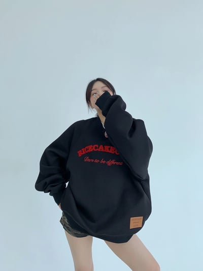 美式俏皮圓領oversize衛衣2