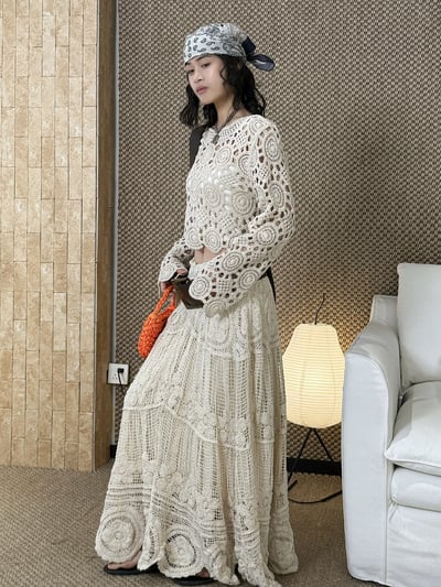 鉤針鏤空針織A字手工感套裝4