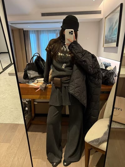 提花針織費爾島短袖毛衣10