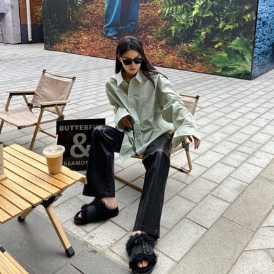 春秋不對稱顯瘦襯衫女設計感上衣12