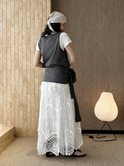 法式波西米亞鉤花A字手工感1