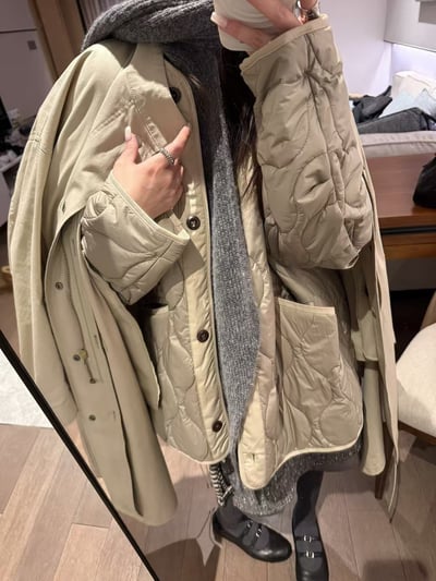 兩穿可拆式兩件式風衣1