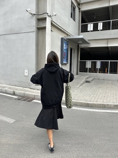 秋冬西裝中低腰半身魚尾裙不規則下擺立體百褶裙10