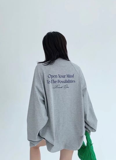 字母印花純棉休閒上衣2