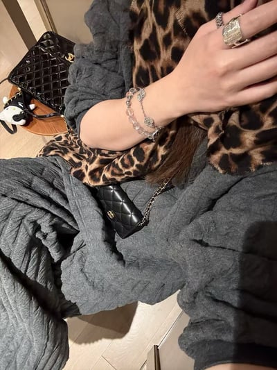 圓領夾絲綿坑條絎棉套裝10