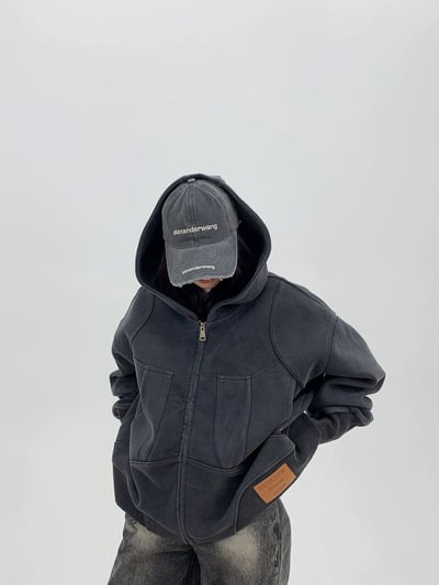 小眾設計復古連帽外套2