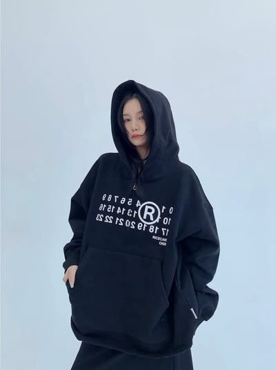 半拉鍊加厚連帽衛衣5