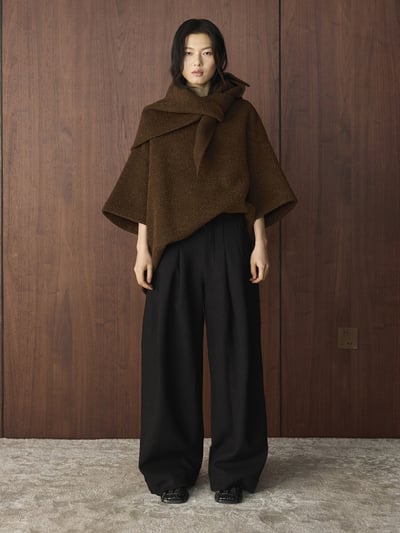 褶皺羊毛西裝寬褲2