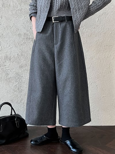 立體寬鬆高級九分褲4