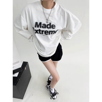 美式設計重工做舊薄長袖t恤7