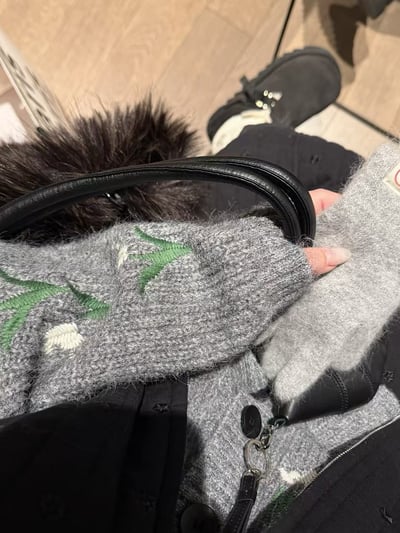 羊駝毛刺繡毛衣開衫外套8