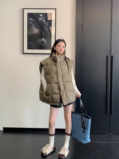 豆腐塊加厚背心外套3