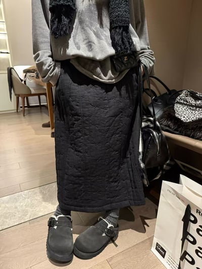 棉絎棉繡花馬甲半身裙套裝7