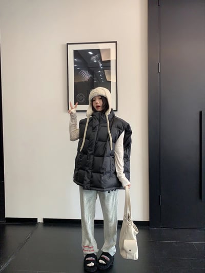 豆腐塊加厚背心外套2