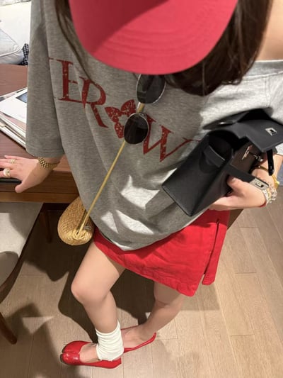 梨形鬆緊腰100%亞麻短裙褲11
